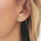 Joobee : Boucles d'oreilles puces fleur Nola de Constance L