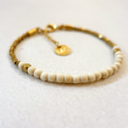 Joobee : bracelet perles en bois Jagua blanc de Maison Clairon