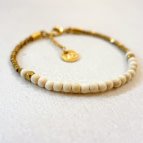 Joobee : bracelet perles en bois Jagua blanc de Maison Clairon