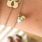 Bracelet breloques amazonite Donna de Jour de Mistral