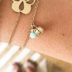Bracelet breloques amazonite Donna de Jour de Mistral