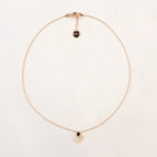 Joobee : collier pendentif nacre Bubinga blanc de Maison Clairon