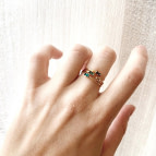 Joobee : bague cristal Swarovski Jules de April Please portée