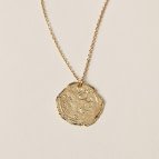 Joobee : collier Médaille or martelé Fès de Anna Sottilotta