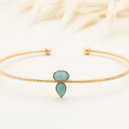 Joobee : bracelet jonc amazonite Lili de Aurélie Joliff