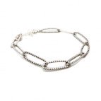 Joobee : Bracelet gros maillons argentés de Stella Mai