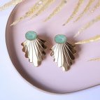 Joobee : Boucles d'oreilles amazonite de Aurélie Joliff