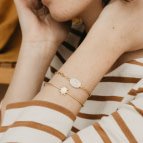 Joobee : bracelet jonc anémone de Un de Ces Quatre porté