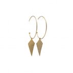 Joobee : Boucles d'oreilles créoles pendentif losange Léo de Stella Mai
