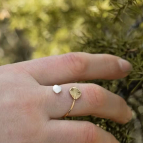 Bague feuille Sunset