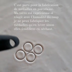 Joobee : collier pendentif porcelaine Cerame de Sissi 100Fils atelier