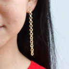 Joobee : boucles d'oreilles Roma de Elis Paris portées