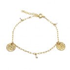 Joobee : bracelet médaille et perles Kate de Gisel b.