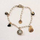 Joobee : bracelet breloques pyrite Ilo de Maison Clairon