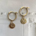 Joobee : mini créoles médaille Kate de Gisel b.