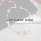 Joobee : bracelet disque quartz rose de Petite Madame