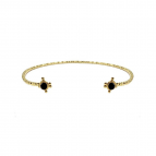 Joobee : bracelet jonc cabochon en verre Gabie de Constance L porté
