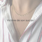 Joobee : collier ras de cou Mina de Petite Madame porté