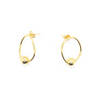 Joobee : Boucles d'oreilles ovales Neptune de elis Paris