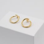 Joobee : boucles d'oreilles mini créoles de créateur Solenn de 4 Crosses