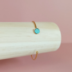 Bracelet jonc fin cuir - sur commande