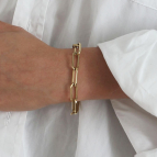 Bracelet maillons larges Andromaque