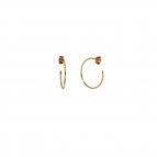 Joobee : Boucles d'oreilles mini créoles cristal Swarovski Oscar de April Please