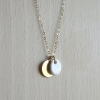 Joobee : collier médaille porcelaine Kaolin de Sissi 100Fils