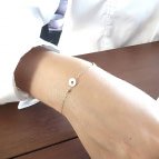 Joobee : bracelet médaille porcelaine Faenza de Sissi 100Fils