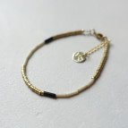Joobee : Bracelet perles en laiton Pinko de Maison Clairon