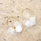 Boucles d'oreilles créoles Blossom