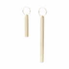 Joobee : Boucles d'oreilles pendantes asymétriques Ingots de Amoodz