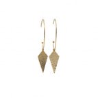 Joobee : Boucles d'oreilles créoles pendentif losange Léo de Stella Mai