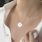 Joobee : collier disque or Cerchio de Amoodz