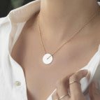 Joobee : collier disque or Cerchio de Amoodz