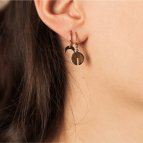 Boucles d'oreilles mini disque Gabie