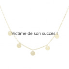 Joobee : collier fin de créateur Malo pampilles de Constance L