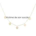 Joobee : collier fin de créateur Malo pampilles de Constance L