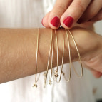 Joobee : bracelet jonc 3 fils Hati de Sissi 100Fils portés