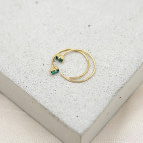 Joobee : Boucles d'oreilles mini créoles cristal Swarovski Oscar de April Please