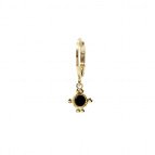 Joobee : Monoboucle cabochon en verre Gabie noir de Constance L