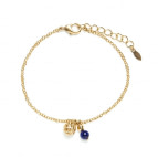Joobee : Bracelet breloques lapis lazuli Donna