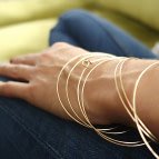 Joobee : bracelet jonc 3 fils Hati de Sissi 100Fils porté