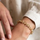 Bracelet gros maillons Ovato