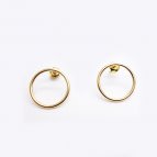 Joobee : Boucles d'oreilles mini créoles or Emy de Gisel b.