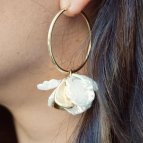 Boucles d'oreilles créoles Blossom