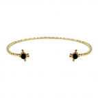 Joobee : bracelet jonc cabochon en verre Gabie de Constance L porté