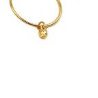 Joobee : boucles d'oreilles créoles doubles perle or Aella de Stella Mai
