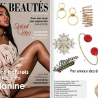 Joobee : Boucles d'oreilles créoles doubles or Olympe de 4 Crosses vu dans la presse