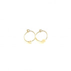 Joobee : boucles d'oreilles mini créoles perle Venezia de Elis Paris
